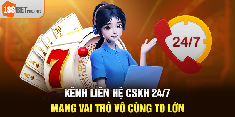Kênh liên hệ CSKH 24/7 mang vai trò vô cùng to lớn